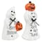 7.75" "Happy Halloween" & "Trick or Treat" Ghost Decorations Set